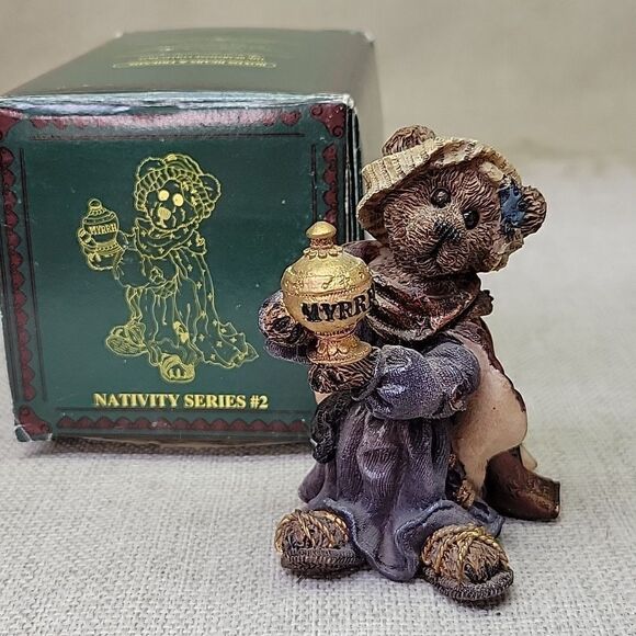 Boyds Bears Collection; 3 Kings bringing Myrrh; Incense, Gold; 1995; 2 from 1996 - Picture 5 of 10